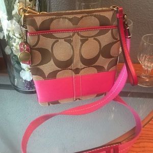 Coach Signature Logo Crossbody Handbag